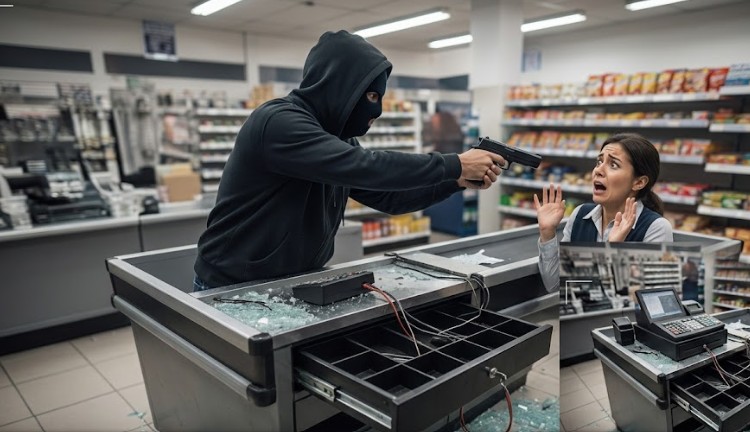 Atraco a mano armada en un comercio